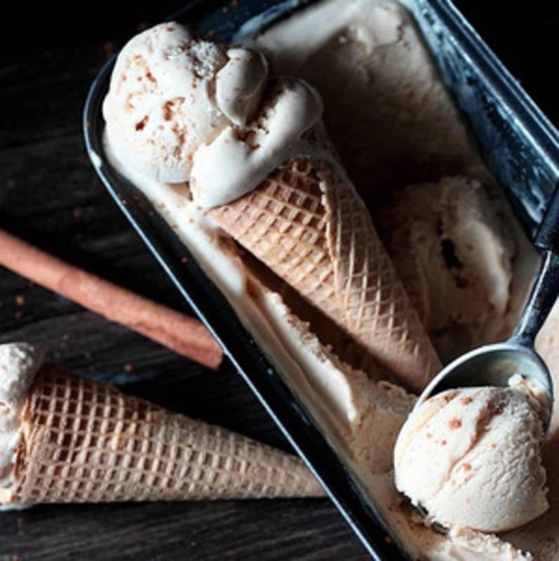 Cinnamon Ice Cream with Dulce de Leche Swirl