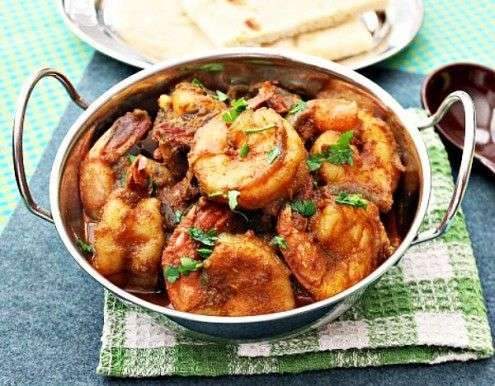 Jheenga Chat (Shrimp Madras-Style)