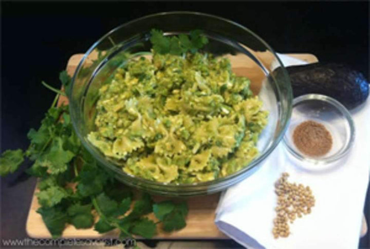 Avocado Coriander and Cilantro Pasta