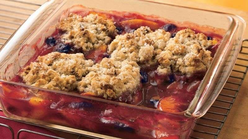 Bluegrass Peach-Blueberry Cobbler