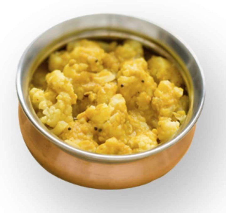 Curried Cauliflower with Brown Mustard Seeds