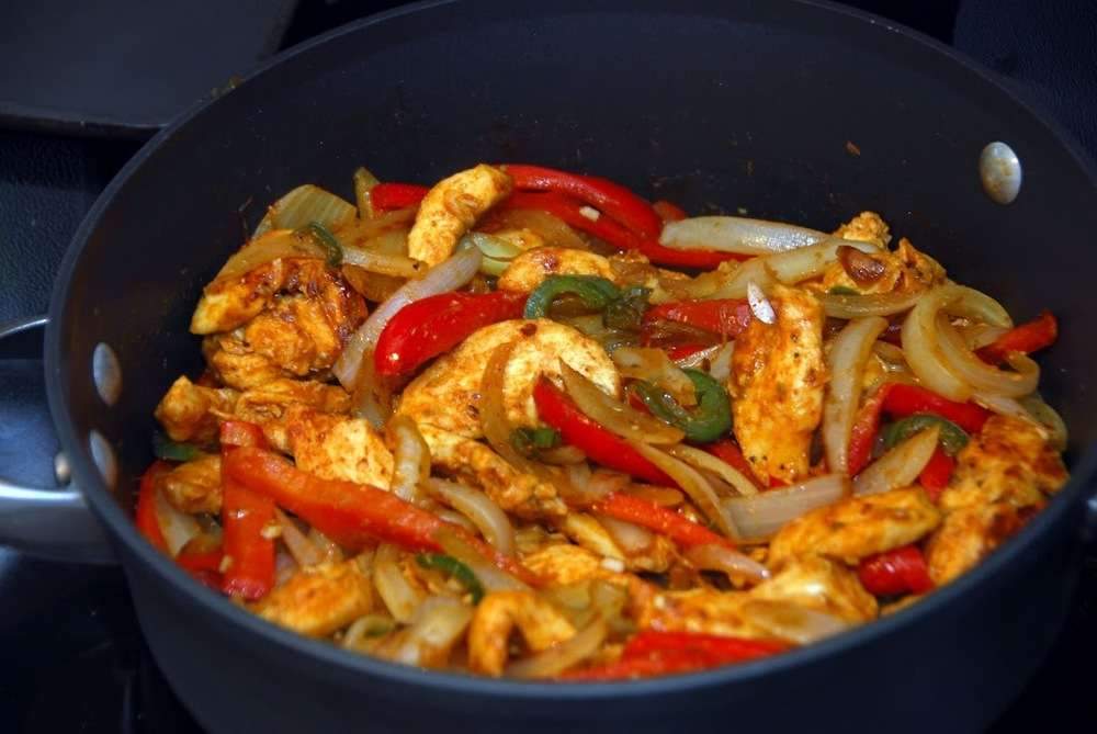 Low-Fat Chicken Fajitas