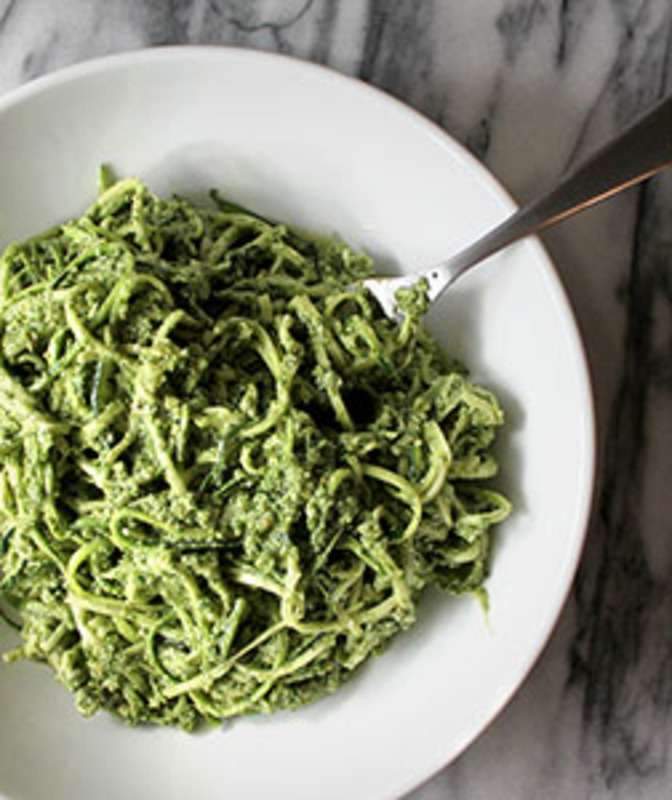 Pasta with Zucchini and Pesto