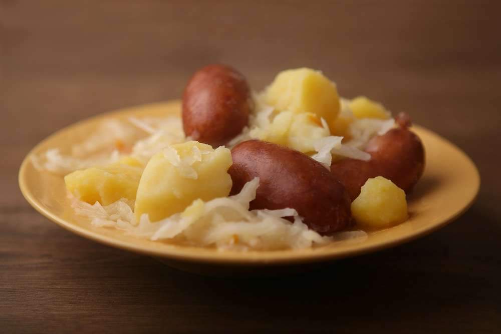 Polish Sausage, Cabbage & Potatoes