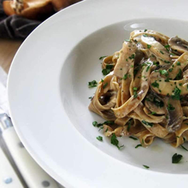 Porcini Mushrooms with Cream and Parmesan