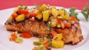 Caribbean Jerk Salmon with Mango Salsa