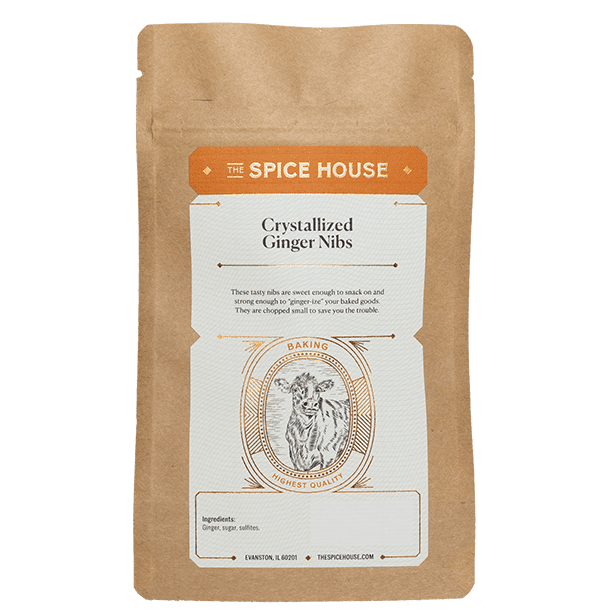 Flatpack of crystallized ginger nibs