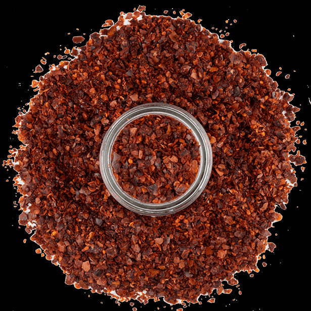 Aleppo Peppers in Jar